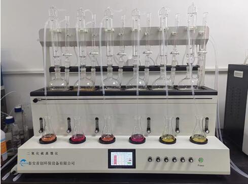 二氧化硫测定仪应用于甲醛、酒精度等的蒸馏操作